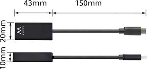 Adapter USB-C to HDMI 4K, black, Ewent EW9823