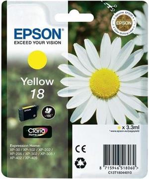 Epson 18 - yellow - original - ink cartridge