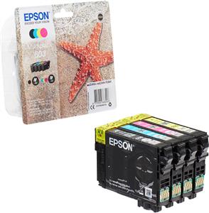 Epson 603 Multipack - 4-pack - black, yellow, cyan, magenta - original - ink cartridge