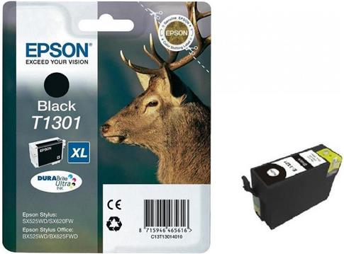 Epson T1301 - XL size - black - original - ink cartridge