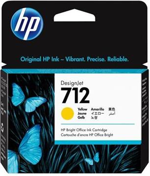 HP 712 - yellow - original - DesignJet - ink cartridge