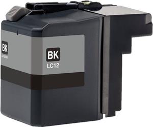 Brother LC12EBK - XL Capacity - black - original - ink cartridge