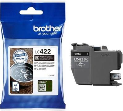 Brother LC422 - black - original - ink cartridge