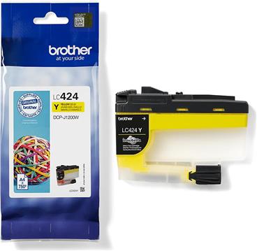 Brother LC424Y - yellow - original - ink cartridge