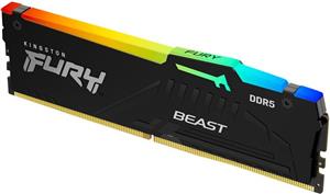 Kingston FURY Beast RGB - DDR5 - kit - 16 GB: 2 x 8 GB - DIMM 288-pin - 5200 MHz / PC5-41600 - unbuffered