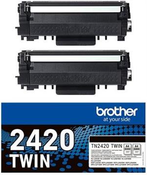 Brother TN2420 TWIN - 2-pack - High Yield - black - original - toner cartridge