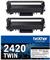 Brother TN2420 TWIN - 2-pack - High Yield - black - original - toner cartridge