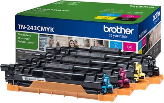 Brother TN243CMYK Value Pack - 4-pack - black, yellow, cyan, magenta - original - toner cartridge