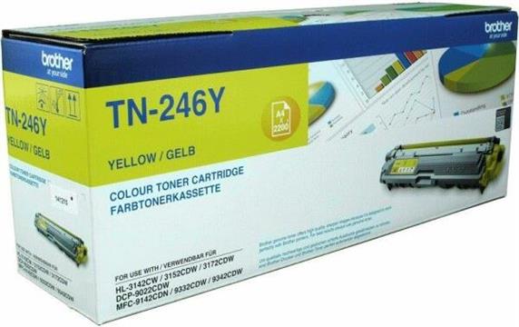 Brother TN246Y - yellow - original - toner cartridge