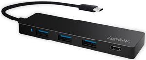 LogiLink Ultra-slim USB-C 3.1 hub - hub - 4 ports