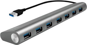 LogiLink USB 3.0 Hub 7-Port, Aluminum - hub - 7 ports