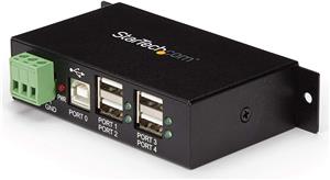 StarTech.com Rackmount USB 3.0 Hub - 4 Port Rugged Industrial USB 3.0 Hub - hub - 4 ports