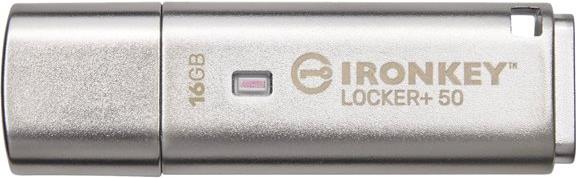 Kingston IronKey Locker+ 50 - USB flash drive - 16 GB