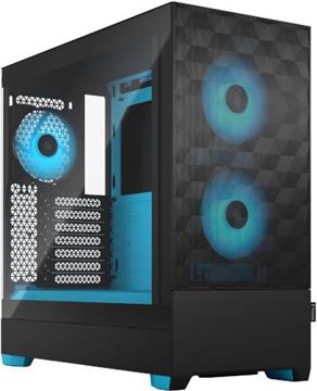 Fractal Design Pop Air RGB Cyan Core mit Seitenfenster blau