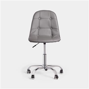 VonHaus office chair gray faux leather