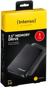 Intenso external disk 1TB 2.5" Memory Drive USB 3.0 Black + case