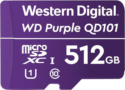 WD 512GB Purple microSD Card Ultra