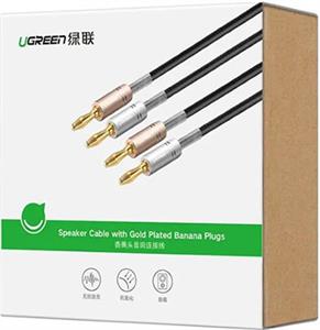 Ugreen speaker cables with gold-plated 1M-box connectors