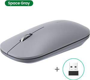 Ugreen wireless silent, thin and light mouse 2.4GHz, 400DPI light gray - box