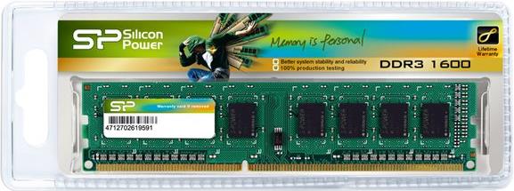 Memorija SILICON POWER DDR3 4GB 1600MHz CL11 DIMM