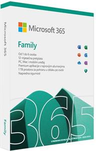 MICROSOFT Office 365 Family, godišnja pretplata