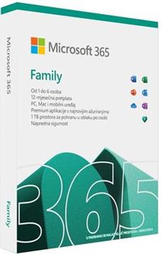 MICROSOFT Office 365 Family, godišnja pretplata