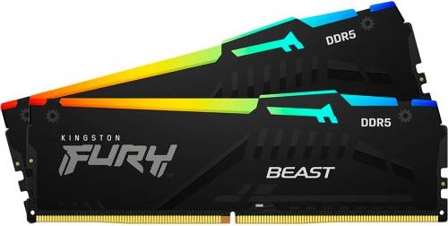 Kingston Fury Beast RGB 64GB [2x32GB 5200MHz DDR5 CL40 DIMM]