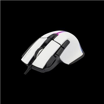 WHITE SHARK RGB gaming miš GM-9006 MARROK bijeli 12.000dpi