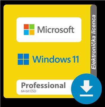 Microsoft Windows 11 Professional 64-bit ESD elektronička licenca