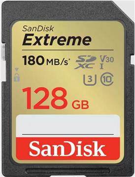 SanDisk SDXC 128GB Extreme UHS-I U3 V30 180/90 MB/s