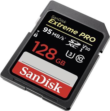 SanDisk SDXC 128GB Extreme Pro 200/90 MB/s V30 UHS-I U3