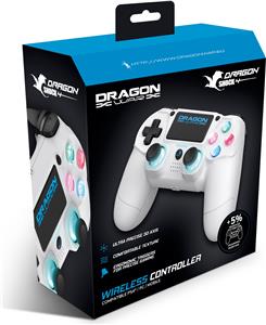 Gamepad DRAGONWAR Dragon Shock 4, bežični, PS4/PS5/PC, bijeli