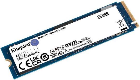 250 GB SSD Kingston NV2 M.2 2280 PCIe 4.0 NVMe [R3000/W1300] SNV2S/250G