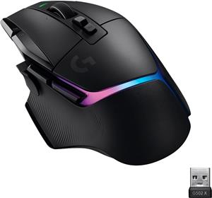 Miš LOGITECH Gaming G502 X Plus RGB, optički, 25000dpi, bežični, crni, USB