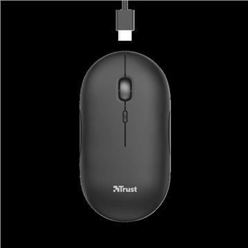 Trust bluetooth wireless mouse Puck for charging - black