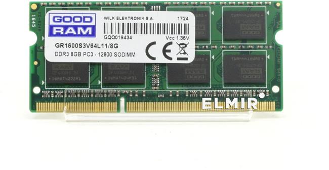 Memorija za prijenosno računalo GOODRAM 8GB [1x8GB 1600MHz DDR3 CL11 1.35V SODIMM]