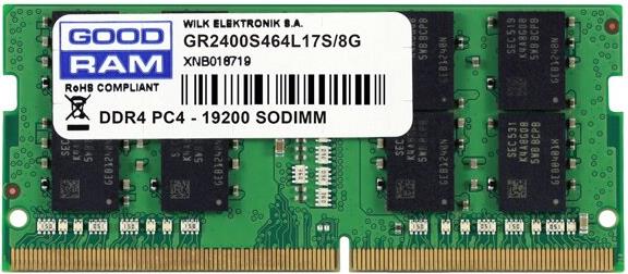 Memorija za prijenosno računalo GOODRAM 8GB [1x8GB 2400MHz DDR4 CL17 SODIMM]