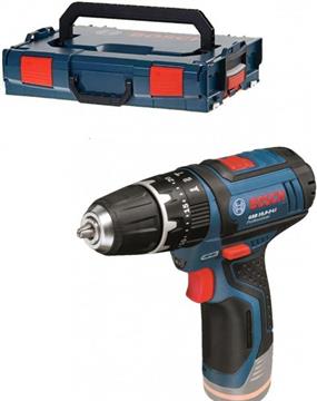 Bosch Professional GSB 12V-15 Akku-Schlagbohrschrauber inkl. L-Boxx & Halftertasche