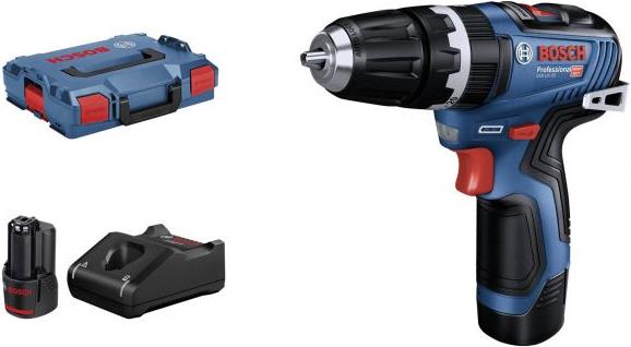 Bosch Professional GSB 12V-35 LI Akku Schlagbohrschrauber 12V, 2x 3.0Ah Akkus