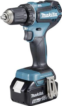 Makita DDF485RTJ Akku-Bohrschrauber 18 V, 2x 5.0 Ah Akkus, LadegerĂ¤t, MAKPAC