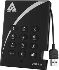 Apricorn Aegis Padlock 3.0 A25-3PL256-2000 - hard drive - 2 TB - USB 3.0