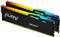 Kingston FURY Beast RGB - DDR5 - kit - 32 GB: 2 x 16 GB - DIMM 288-pin - 5200 MHz / PC5-41600 - unbuffered