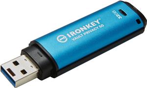 Kingston USB-Stick IronKey Vault - USB 3.2 Gen 1 (3.1 Gen 1) - 32 GB - Blue