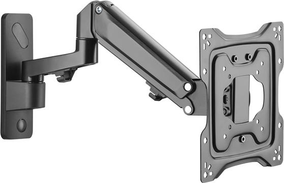 DIGITUS DA-90428 - mounting kit - for LCD display/ curved LCD display - gas spring, swivel arm - matte black