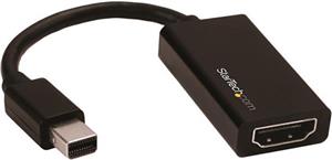 StarTech.com Mini DisplayPort to HDMI Adapter - 4K mDP to HDMI Converter - UHD 4K 60Hz (MDP2HD4K60S) - video converter