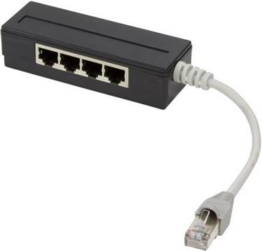 LogiLink network splitter - 15 cm - black