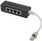 LogiLink network splitter - 15 cm - black