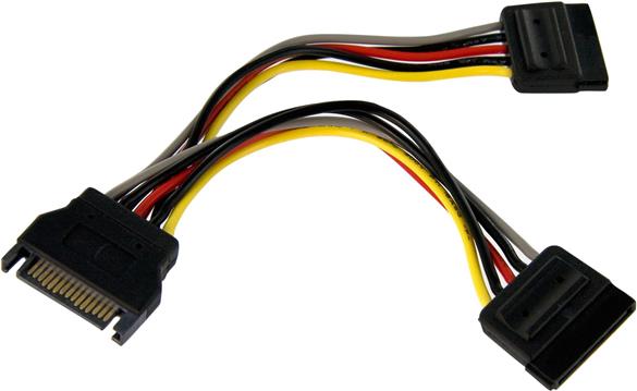 StarTech.com 15.7 in (400 mm) SATA Power Splitter Adapter Cable - M/F - 4x Serial ATA Power Cable Splitter (PYO4SATA) - power splitter - 40 cm