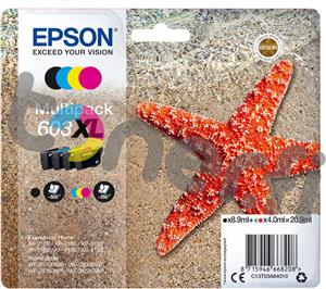 Epson 603XL Multipack - 4-pack - XL - black, yellow, cyan, magenta - original - ink cartridge