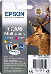 EPSON printer cartridge multipack T1306 - Cyan, Magenta, Yellow